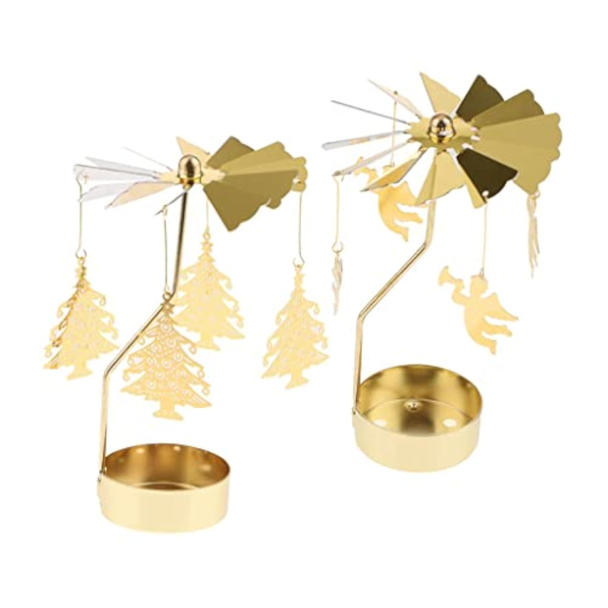 Christmas Decor Rotating Candle Tea Light Holder
